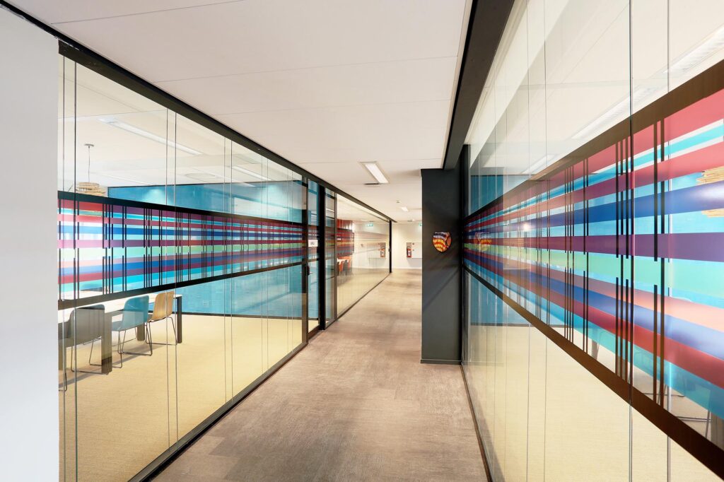 TWIN dubbelglas systeemwand