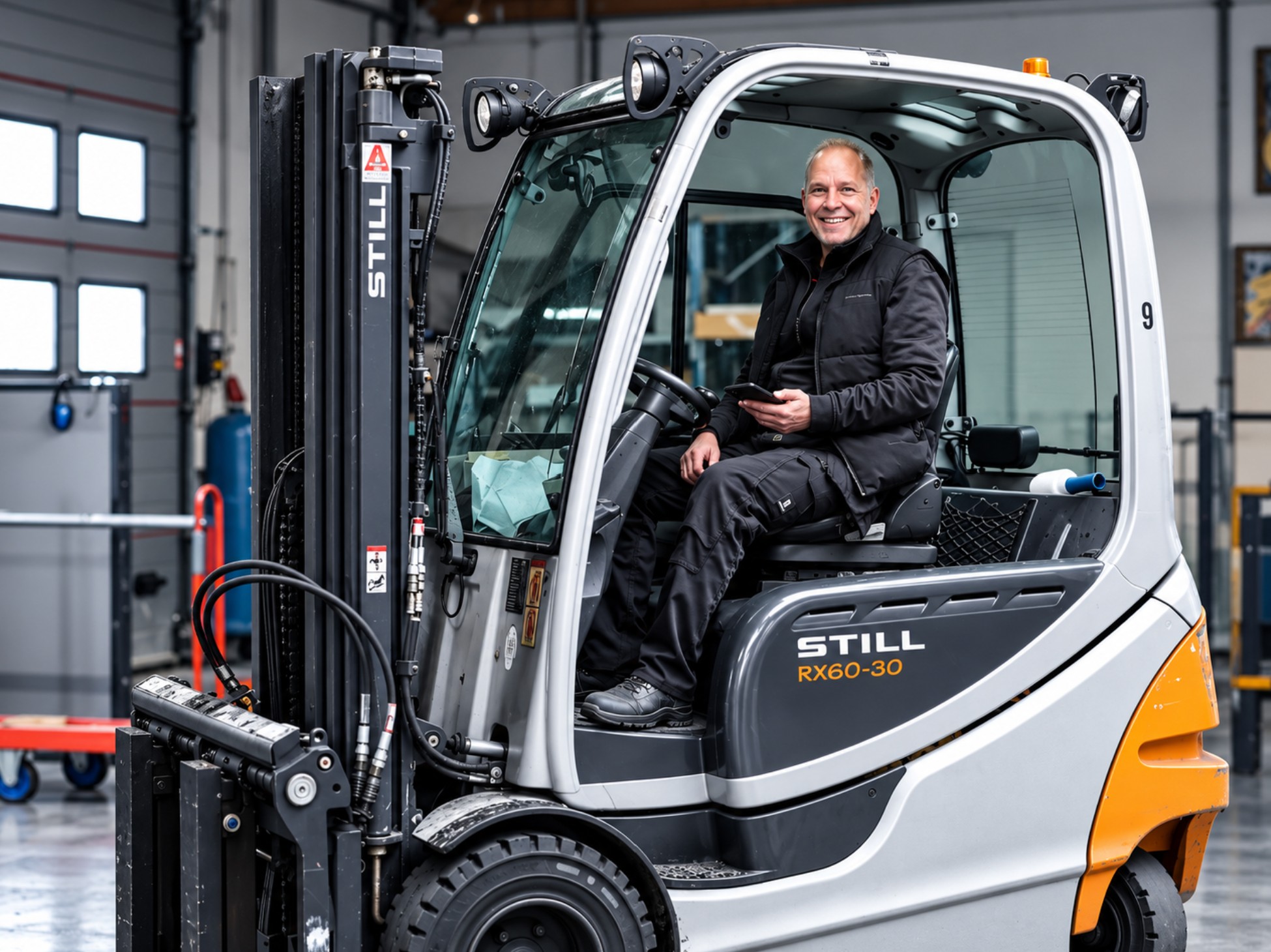Productie-heftruck (bewerkt) Productie-heftruck (bewerkt)