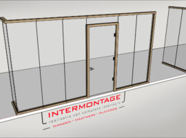 3D SketchUp WoodFrame Intermontage