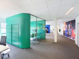 I-Cube Intermontage Transparante Unit Privacy Glazen Kantoor