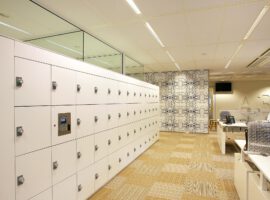 Lockers Intermontage IBP Interieurbouw Kluisjes Kantoor Lockerkast Vakkenkast Beveiligde Kast Locker