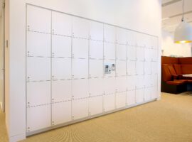 Lockers Intermontage IBP Interieurbouw Kluisjes Kantoor Lockerkast Vakkenkast Beveiligde Kast Locker