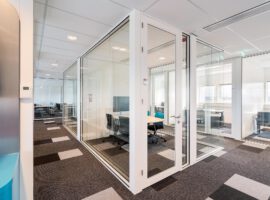 Noordwijk ESA ESTEC Kantoren Privacy Geluidsisolatie Glazen Stalen Wanden Intermontage