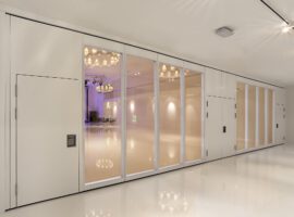 Premium Glas Mobiele Paneelwand Vouwwand Verplaatsbare Paneel Wand Intermontage