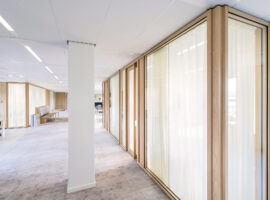 Utrecht Woodframe Twin Dubbele Glaswanden Kantoor Circulair Interieur Intermontage 010